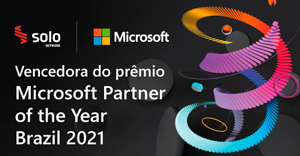 Selo do prêmio de parceiro Microsoft do ano 2021